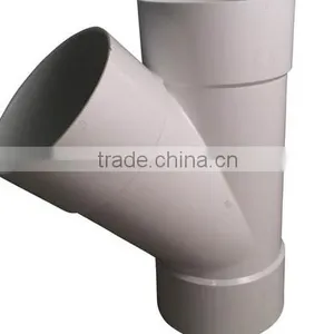 2 Inch Plastic Pvc y Tee , Pvc 45 Degree Lateral Tee , Customized Processing of Plastic Parts thumbnail-1