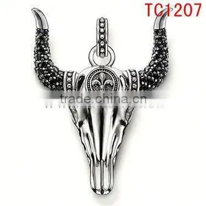TC1207 Men's Popular Fashion Design Pendant&charm With Ox-head Power Accesssory thumbnail-1