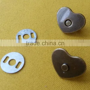 Heart Shape Magnet Snap Button For Handbag -- SN1520 thumbnail-2
