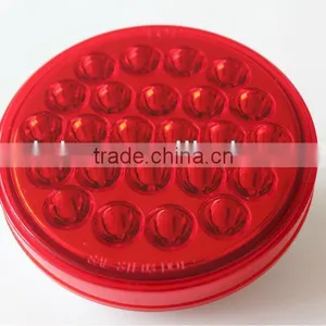 12/24V New Led Tail Lights Red Round Shape Led Light for Truck/trailer thumbnail-1