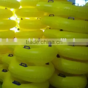Big Double Ring Yellow Inflatable Adult Swim Ring thumbnail-6