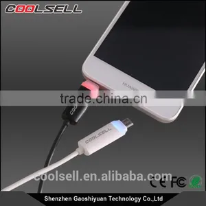 Special Design Coolsell LED Light Micro USB Cable Reversible Mirco Cable With LED Light thumbnail-2