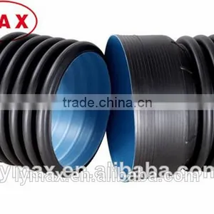 Perforated Metal Reinforced HDPE Corrugated Drainage Pipe, Perforated Drain Pipes thumbnail-1