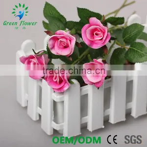 Greenflower 2016 Wholesale Real Touch Latex PU China 40CM Artificial Flowers Rose Half Blooming for Wedding Decoration thumbnail-3