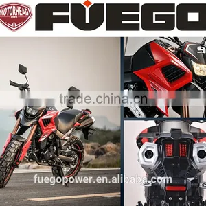 200cc 250cc Dual Sports Enduro Motorcycle LED Lights Inverted Shock Double Muffler 6Speed Air Cooled Electric Start thumbnail-1