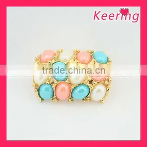 New Design Colorful Pearl Buckle Slider for Shoe and Invitation WCK-843 thumbnail-1
