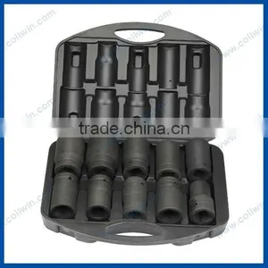 10pcs 1" Dr Impact Socket Set for Torque Multiplier thumbnail-1