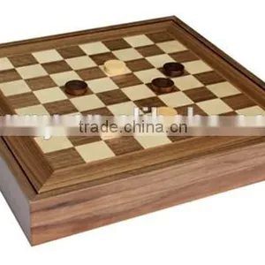 High Glossy Finish 2 in 1 Chess Set Wooden thumbnail-4