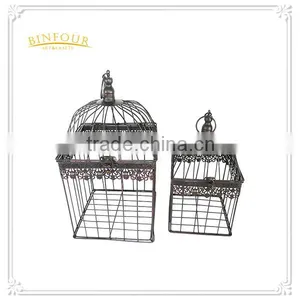 Antique Metal Bird Cage Decorations Series Cage Flower Planter thumbnail-4