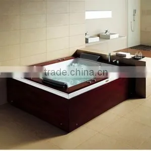 Massage Bathtub With Wooden Panel thumbnail-1