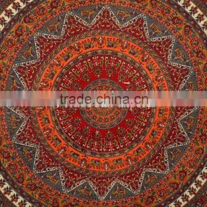 Queen Mandala Tapestry Wholesale Printed Indian Wall Hanging Hippie Picnic Throw Boho Cotton Bedspread Bohemian Beach Blanket thumbnail-2