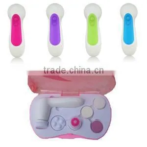 Export to Europe Hotsale 5 In 1 Electric Facial Cleansing Brush for Home Use thumbnail-1