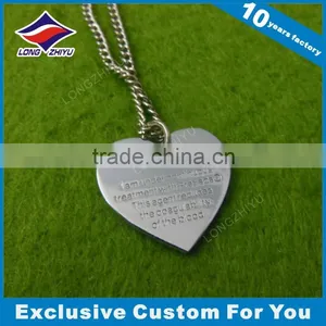 Custom Engraved Heart Shaped Dog Tags Printing Tag With Epoxy thumbnail-1