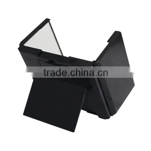 Portable Folding Makeup Table Mirror, Mini Desk Cosmetic Mirror With Lights thumbnail-4
