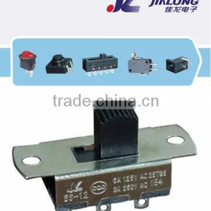 6A 250V 1P2T Power Slide Switch SS-12H02 thumbnail-2