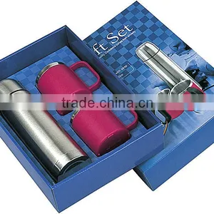 2014 Promotional Stainless Steel Thermos Business Flask Cup Gift Sets thumbnail-1