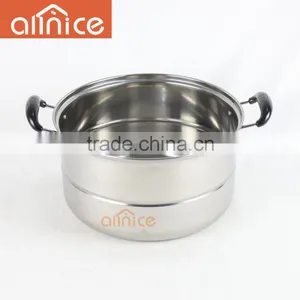 Allnice- Factory 410 Material 2 Layers Stainless Steel Steamer Pot thumbnail-5