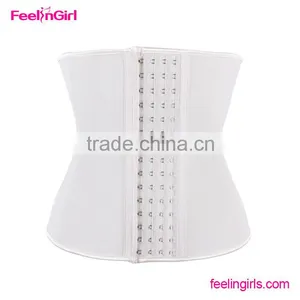 FeelinGirl 4 Hooks Support Bundle White Waist Cincher Latex Supergirl Corset Costume Supplier's Choice thumbnail-4