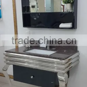 China Wholesale 304 Stainless Steel Vanity Furniture Bathroom Cabinet Y-8009 thumbnail-6