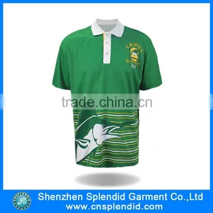 Guangdong Custom Clothing Plus Size Shark Printing Polo t Shirt thumbnail-1