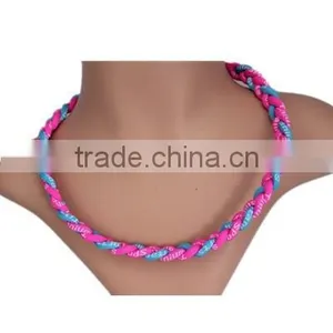 Parachute Cord Titanium 3 Rope Braided Titanium Necklace Making thumbnail-1