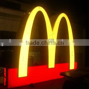 Lighting Sign-- Mcdonald's Sign With LED Lights thumbnail-1