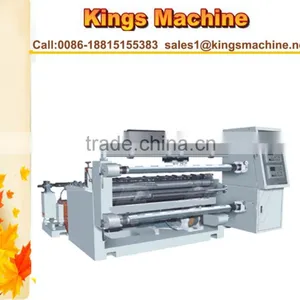 Automatic High Speed WFQ-1100 BOPP/PET Slitting Machine , 1300mm Full Function Slitting Rewinding Machine(Kings Brand) thumbnail-1