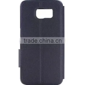 Factory Wholesale Flip Stand Window PU Leather Case For Samsung Galaxy S6 thumbnail-2