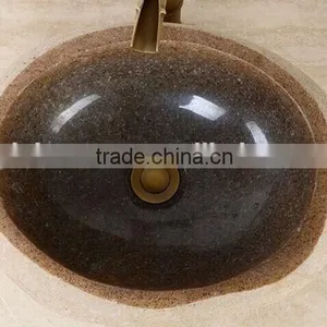 Natural Hotel Bathroom Cobblestone Vanity Tops thumbnail-6