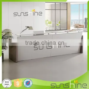 YS-RCT04 2016 Fantastic Newest Luxury White Color Fitness Center Reception Desk thumbnail-4