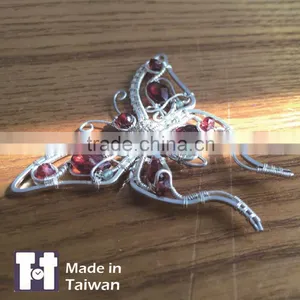 Delicacy Manual Design Butterfly Sterling Silver Necklaces Jewelry thumbnail-4
