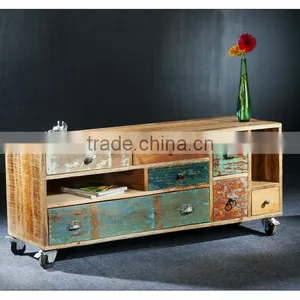 Recycle Wood TV Cabinet thumbnail-1