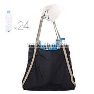 Custom NylonTote and Shoulder Portable Large Travel Shopping Bag for Women thumbnail-5