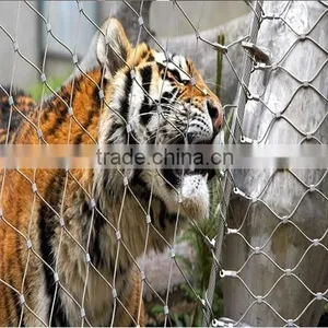Stainless Steel Ferrule Rope Mesh For Tigers thumbnail-3