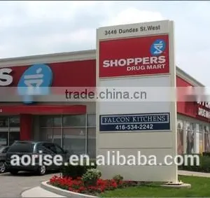 Standing Aluminum Led Pylon Sign for Gas Station thumbnail-2