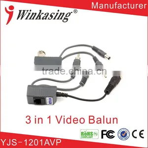CCTV Camera Accessories Audio Video Balun Transceiver BNC UTP RJ45 Video Balun With Audio thumbnail-1