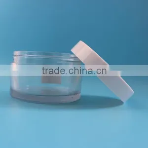 150ml 5oz Transparent Thick PET Plastic Empty Bath Salt Jar Container for Solan thumbnail-2