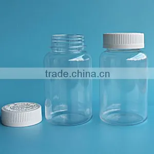 225ml Clear Wide Mouth Plastic PET Bottle, Food Grade Medicine Bottle , Capsule Bottle thumbnail-3