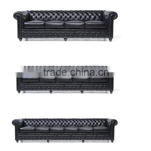 Chesterfield Showroom Brighton Black Set Sofas thumbnail-1