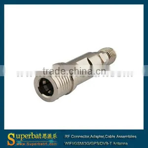 SMA-QMA Adapter SMA Jack to QMA Plug Straight Adapter Connector thumbnail-1
