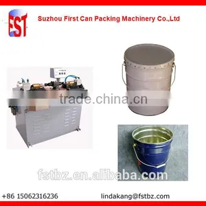 Round Conical Pail Can Double Handle Ear Spot Welder Equipment thumbnail-1