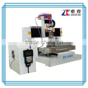 China Jinan Zhuoke Top Sale CNC Milling for Metal Aluminum Copper ZK-4040 400*400mm thumbnail-1
