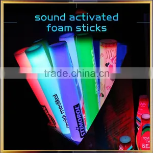 2016 New Portable Sound Activated LED Flashing Light Foam Glow Stick thumbnail-5