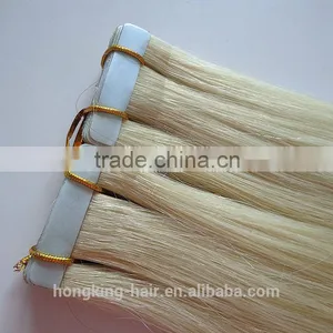 100% European Hair Tape Hair Extension Brazilian Tape Hair Extensions thumbnail-1