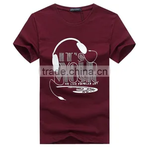 Custom New Design Customized Fashion Short Sleeve Long Lineprinting T-shirt Men With Low Quality Quality Choice thumbnail-3