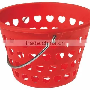 Pink Plastic Laundry Basket thumbnail-1