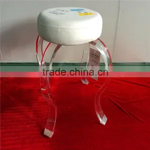 Lucite Plastic Stool thumbnail-6