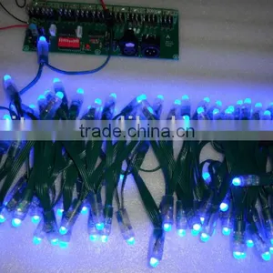 GREEN Wire IP68 DC12V Input 12mm Through-hole LED RGB Dump Node;100pcs a String thumbnail-3