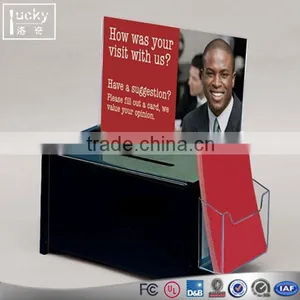 Clear Acrylic Display Donation Box,Custom Acrylic Donation Box thumbnail-1