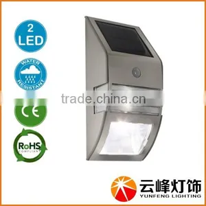 Wholesale Hot Selling 2LED Outdoor Solar Motion Sensor Wall Lamp thumbnail-2